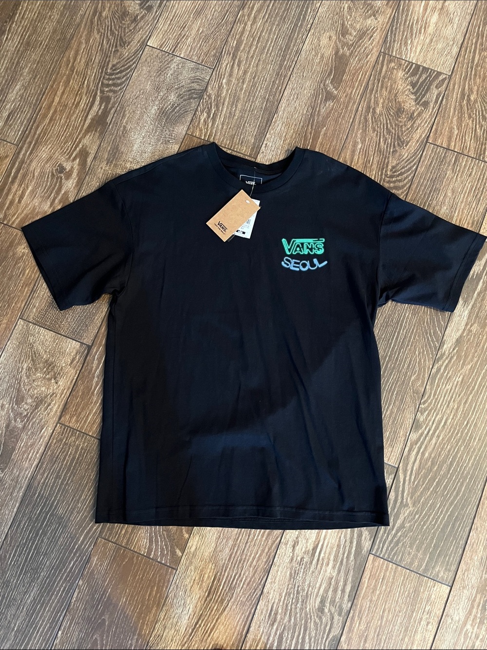 Vans Black Seoul Logo Short Sleeve Tee